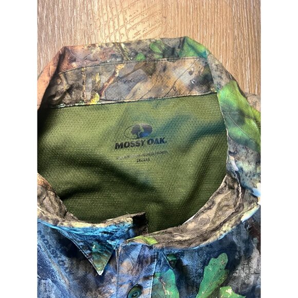 Mossy Oak Obsession Camo NWTF Hunting Shirt Men’s Cotton Blend Utility - Picture 2 of 7